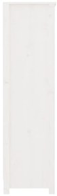 Estante 80x35x126 cm madeira de pinho maciça branco