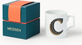 Westwing x MEISSEN, Caneca artesanal com motivo decorativo Initials