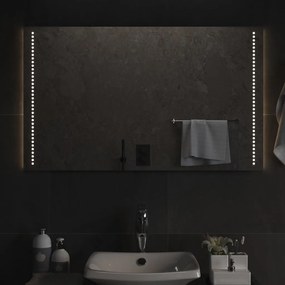 vidaXL Espelho de casa de banho com luzes LED 60x100 cm