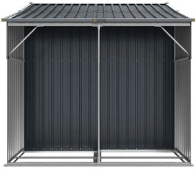 Abrigo de jardim 277x192,5x179 cm aço galvanizado antracite