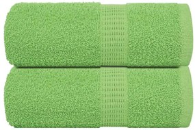 Toalhas de bidé 2pcs 30x50cm 360 gsm 100% algodão verde maça