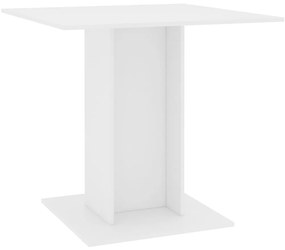 Mesa de jantar 80x80x75 cm contraplacado branco