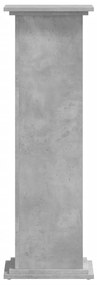 Suporte p/ plantas 33x33x100 cm derivados madeira cinza cimento