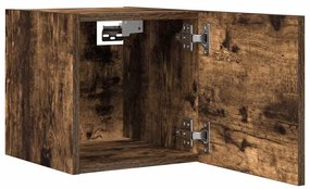 Móveis de TV de parede 4 pcs 30,5x30x30 cm cor carvalho fumado