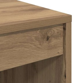 Mesa com Armazenamento Carvalho Artesanal Madeira de Engenharia