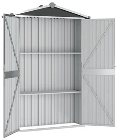 Abrigo de jardim 116x45x175 cm aço galvanizado antracite