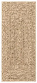 Tapete ZIZUR 80x200 cm aspeto de juta interior e exterior