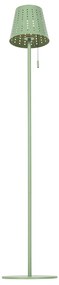 Candeeiro de pé exterior verde com LED regulável em 3 níveis a energia solar - Ferre