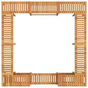 Entorno para Banheira de Hidromassagem Castanho 250 x 250 cm