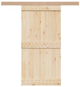 Kit de ferragens para porta de correr tira liga alumÃnio 200 cm