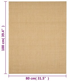 Tapete sisal natural 80x100 cm
