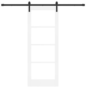 Porta Deslizante vidaXL com Conjunto de Ferragens 'ORKDAL'Branca 78x20