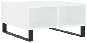 Mesa de centro 60x60x30 cm derivados de madeira branco