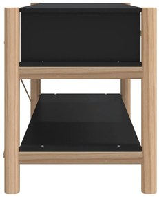 Móvel para TV 82x38x45 cm derivados de madeira preto