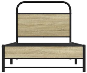 Estrutura cama s/ colchão derivados de madeira carvalho sonoma