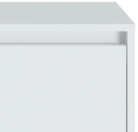 Mesa de cabeceira 45x34x44,5 cm aglomerado branco