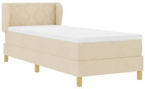 Camas Box com Colchão vidaXL em Creme - 80x200 cm