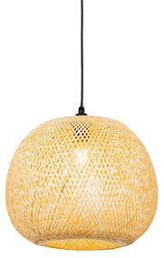 Candeeiro de suspensão de bambu oriental para exterior IP44 - Rafael Oriental