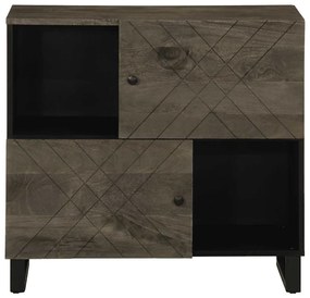 Aparador 80x33x75 cm madeira maciça manga preto