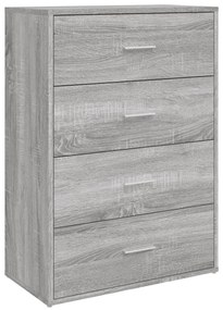 Aparadores 2 pcs 60x31x84 cm derivados madeira cinzento sonoma