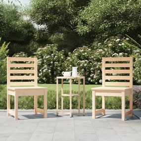 vidaXL Cadeiras de jardim 2 pcs 50x48x91,5 cm pinho maciço