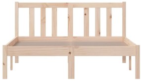 Estrutura de cama sem colchão 120x200 cm madeira maciça