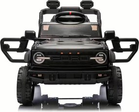 Carro elétrico para crianças 3 a 6 anos 12V Ford Bronco com tração traseira, licenciado (1 Lugar) bateria de lítio, leitor de MP3 com entrada USB, luz