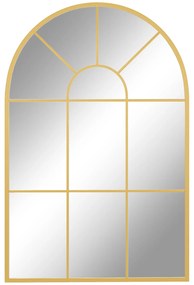 HOMCOM Espelho Decorativo Parede 60x91 cm Arco Metal Estilo Moderno Elegante Dourado Design Sofisticado | Aosom Portugal