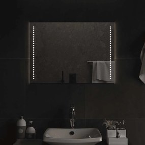vidaXL Espelho de casa de banho com luzes LED 70x50 cm