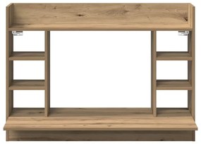 Escrivaninha de Parede Carvalho Artisan 105x48x75 cm Madeira Derivada