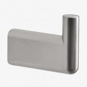 Cabide De Banho Em Aço Inoxidável Rovent Cinzento Escovado - Sklum