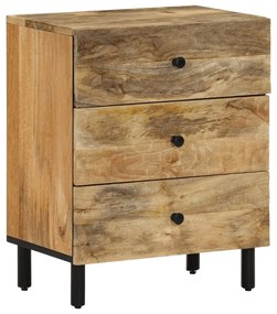 vidaXL Mesa de cabeceira 50x33x60 cm madeira de mangueira maciça