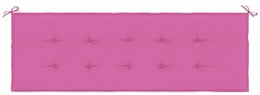 Almofadão p/ banco de jardim 150x50x4 cm tecido oxford rosa