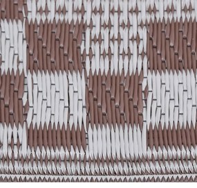 Tapete de exterior 140x200 cm ARAKIL PP castanho