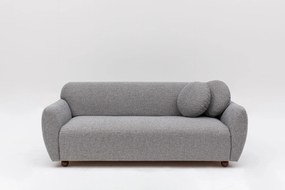Sofá 3 Lugares "Stockholm" - Cinzento Claro com Pernas em Faia - 223x8