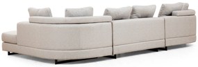 Sofá de Canto Padova Corner – Cinzento Claro – 140 cm x 385 cm x 200 c