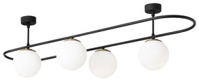 Candeeiro de Teto Abakus – Preto e Branco – 124 x 40 cm