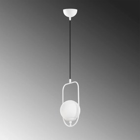 Candeeiro de Teto Skew – Branco – 20 cm Largura, Altura Máx 171 cm, Al