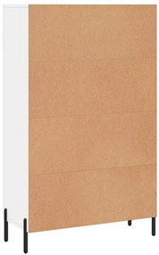 Aparador alto 69,5x31x115 cm derivados madeira branco brilhante