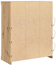 Sideboard com Luzes LED Carvalho Artesanal 41x37x100 cm