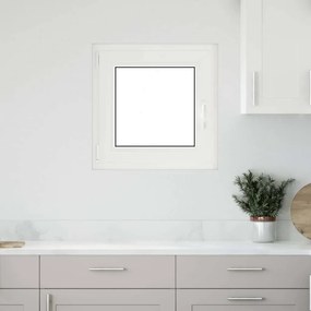 vidaXL Janela de porão "RISOR" 50x50 cm oscilobatente DIN esquerda antracite
