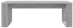 Mesa de centro 102x50x35 cm derivados madeira cinzento sonoma