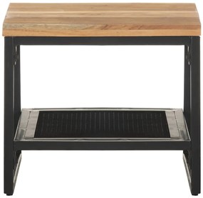Mesa de apoio 40x40x35 cm madeira de acácia maciça