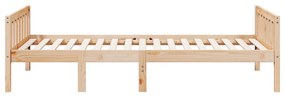 Cama de criança sem colchão 90x190 cm madeira de pinho maciça