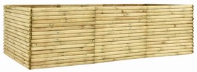 vidaXL Canteiro elevado para jardim 300x50x96 cm pinho impregnado