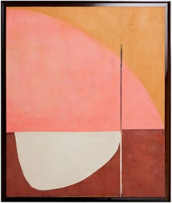 Arte em tela emoldurada pintada à mão Roseate Hues