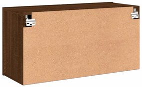 Móvel de parede para TV 80x30x41 cm carvalho castanho