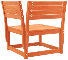 7 pcs conjunto lounge de jardim pinho maciço castanho-mel