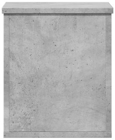Caixa de arrumação 30x35x35 cm derivados madeira cinza cimento