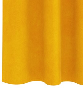 Cortinas Blackout vidaXL com fita superior 2 pcs Amarelo Mostarda Velu